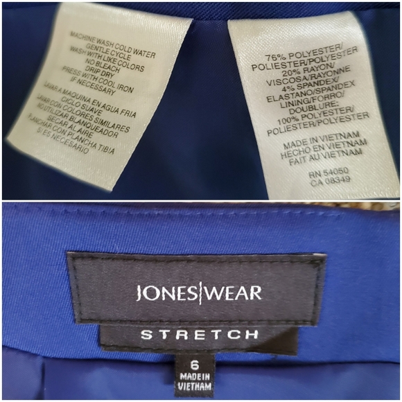 ❌️SOLD❌️ BRAND NEW Jones Wear Blue/Black Pencil Skirt-Size 6 - Picture 5 of 8